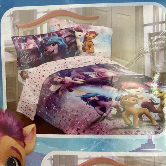 NWT My Little pony TWIN Full size comforter set bedspread kid birthday christmas - Picture 7 of 8